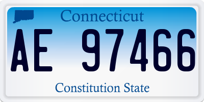 CT license plate AE97466