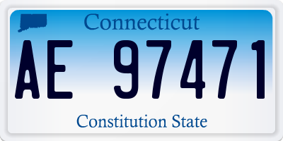 CT license plate AE97471