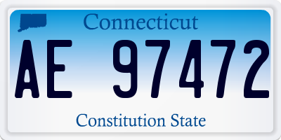 CT license plate AE97472