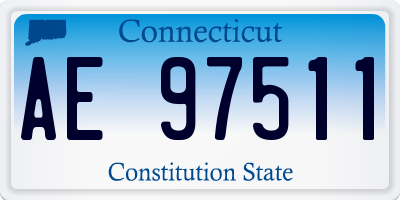 CT license plate AE97511