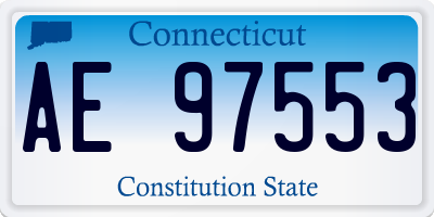 CT license plate AE97553