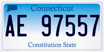 CT license plate AE97557