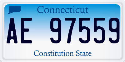 CT license plate AE97559