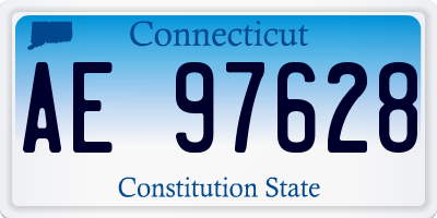 CT license plate AE97628