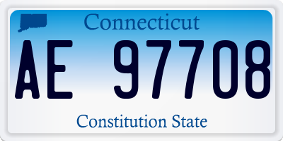 CT license plate AE97708