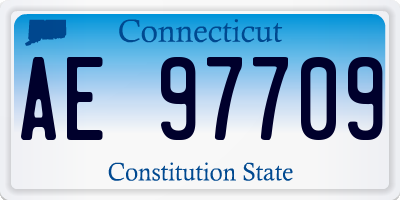 CT license plate AE97709