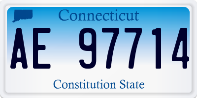 CT license plate AE97714
