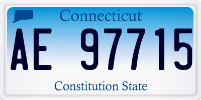 CT license plate AE97715