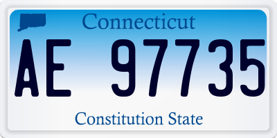 CT license plate AE97735