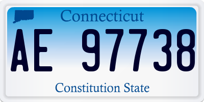 CT license plate AE97738