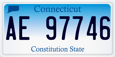 CT license plate AE97746