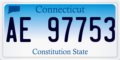 CT license plate AE97753