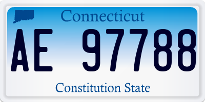 CT license plate AE97788
