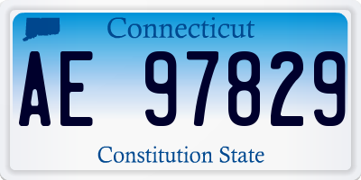 CT license plate AE97829