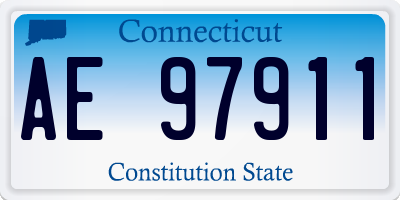 CT license plate AE97911