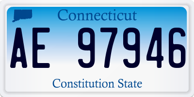 CT license plate AE97946