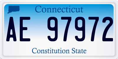 CT license plate AE97972