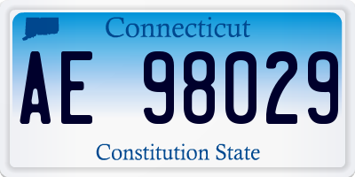 CT license plate AE98029