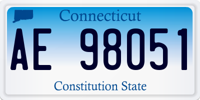 CT license plate AE98051