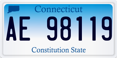 CT license plate AE98119