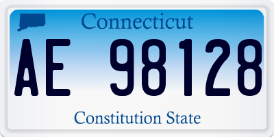 CT license plate AE98128