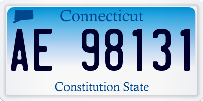 CT license plate AE98131