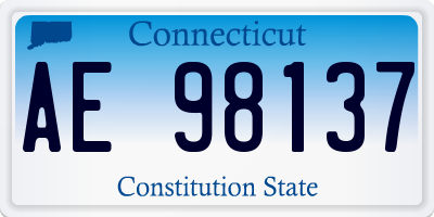 CT license plate AE98137
