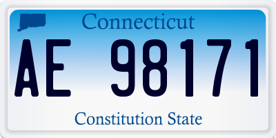 CT license plate AE98171