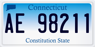 CT license plate AE98211