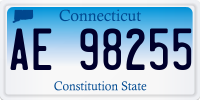 CT license plate AE98255