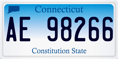CT license plate AE98266