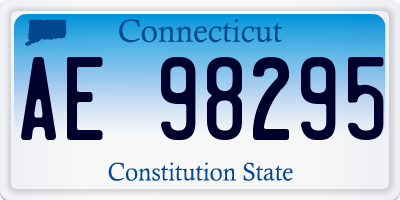 CT license plate AE98295