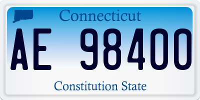 CT license plate AE98400