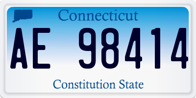 CT license plate AE98414
