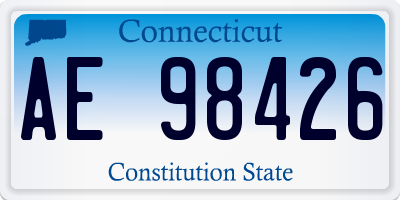 CT license plate AE98426