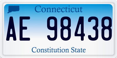 CT license plate AE98438