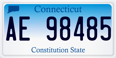 CT license plate AE98485