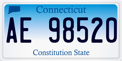 CT license plate AE98520