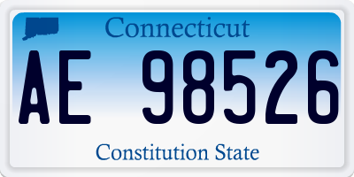 CT license plate AE98526