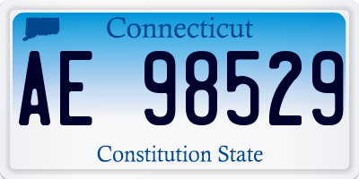 CT license plate AE98529