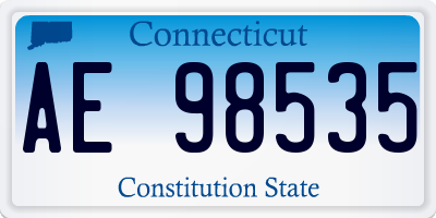CT license plate AE98535