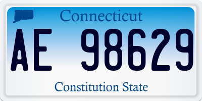 CT license plate AE98629