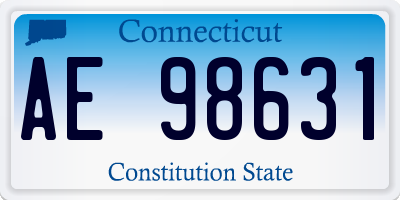 CT license plate AE98631