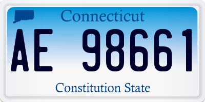 CT license plate AE98661
