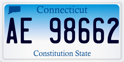 CT license plate AE98662