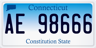 CT license plate AE98666