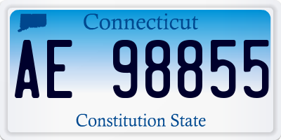 CT license plate AE98855