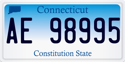 CT license plate AE98995