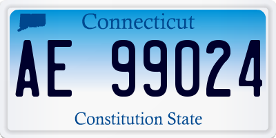 CT license plate AE99024