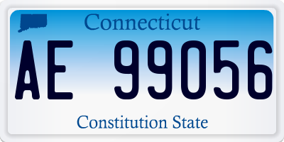 CT license plate AE99056